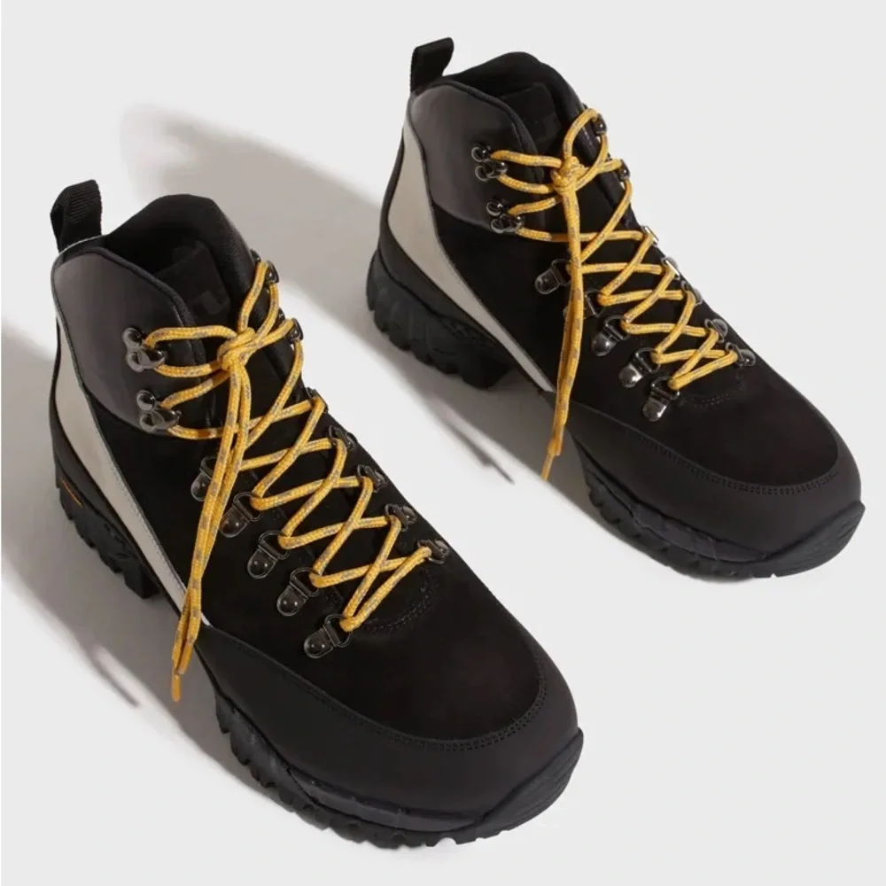 J. Linderberg Hiker High Boots in Black, Size 42 New in Box